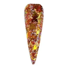 Glitterbels Pre Mixed Glitter Acrylic Powder - Crunchy Leaves 28g