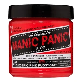 Manic Panic Classic High Voltage Semi Permanent Hair Colour Electric Pink Pussycat 118ml