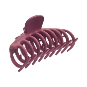 Head Jog Straw Whale Clip - Mulberry