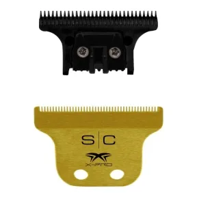 StyleCraft Trimmer Blade Set - Gold X-Pro CLASSIC Blade with THE ONE DLC Deep Tooth Cutter
