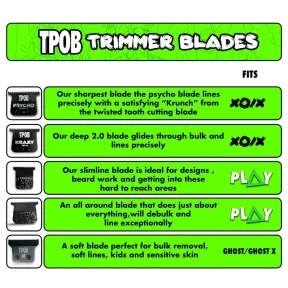TPOB Krazy Blade Deep 2.0 - Graphene Deep Tooth Blade with R-Angled Cutter