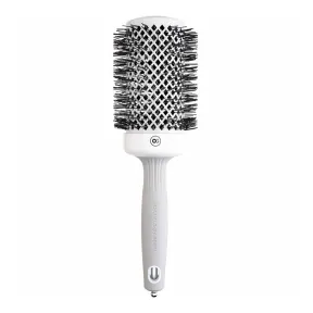 Olivia Garden Expert Blowout Round Hair Brush Shine White & Grey 55mm