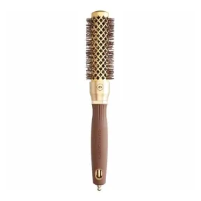 Olivia Garden Expert Blowout Round Hair Brush Shine Gold & Brown 25mm