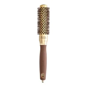 Olivia Garden Expert Blowout Round Hair Brush Speed Gold & Brown 25mm
