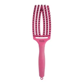 Olivia Garden Fingerbrush Boar & Nylon Hot Pink Medium