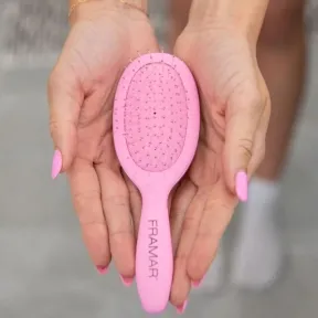 Framar Mini Detangle Brush - Pink