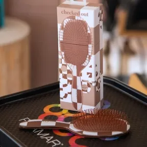 Framar Checked Out Chocolate - Detangle Brush