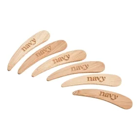 Navy Professional Bamboo Spatulas