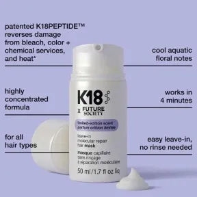 K18 Future Society Leave-In Molecular Hair Mask 50ml