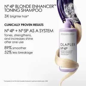 Olaplex No. 4P Blonde Enhancer Toning Shampoo 1000ml