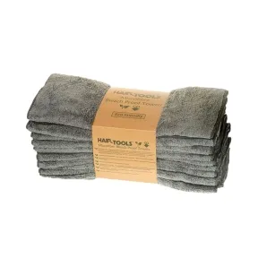 HairTools Microfibre Bleach Proof Towels 12 Pack - Steel Grey