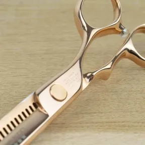 Matakki Ikon Rose Gold Professional Hair Thinning Scissors 6 inch