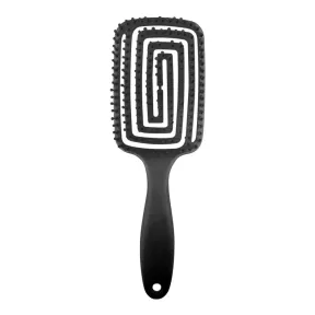 H4IR SOCIETY Wave Vented Detangling Brush - Onyx