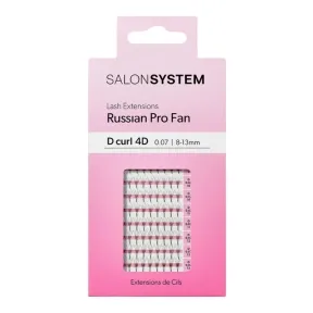 Salon System ProFan D-Curl 4D 8-13mm - Russian Pro Fan Lash Extensions