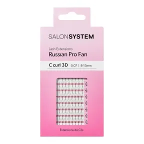 Salon System ProFan C-Curl 3D 8-13mm - Russian Pro Fan Lash Extensions