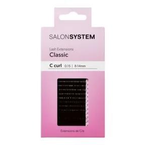 Salon System Classic C-Curl 0.15 8-14mm - Natural Look Eyelash Extensions