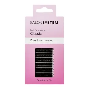 Salon System Classic D-Curl 0.15 8-14mm - Natural Look Eyelash Extensions