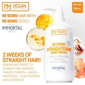 Immortal NYC Re-Bond Hair Straightener Cream 1000ml