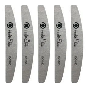 Halo Elite Half Moon Zebra Foam File 100/180 - 5 Pack