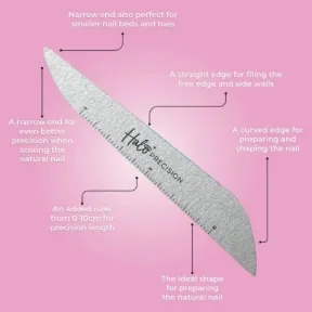 Halo Elite Precision Zebra Nail File 180/180 - 5 Pack