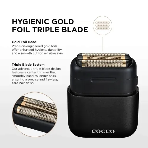 Cocco Impacto Micro Wet-Dry Shaver - Black