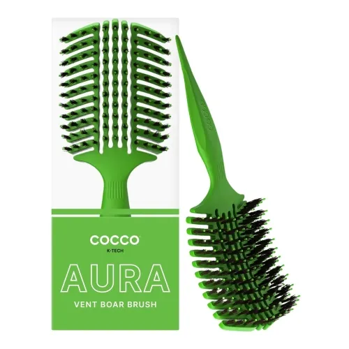 Cocco Aura Vent Boar Brush - Green