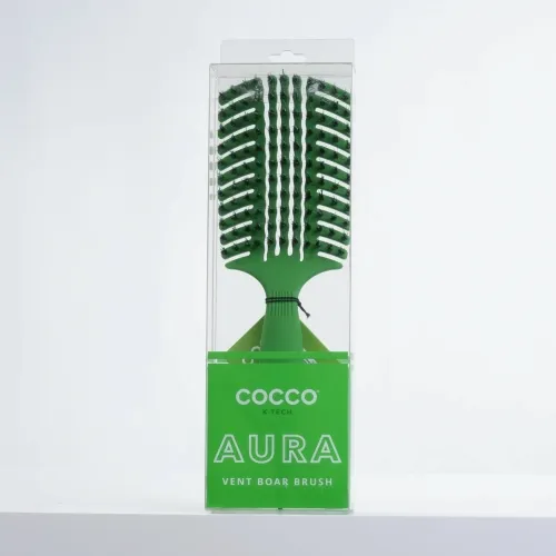 Cocco Aura Vent Boar Brush - Green