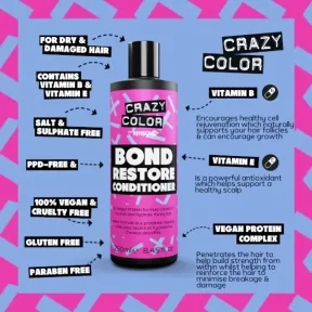 Crazy Color Bond Restore Conditioner 250ml