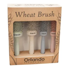 Crewe Orlando Wheat Brush - Ionic Heat Retainer Box Set