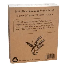 Crewe Orlando Wheat Brush - Ionic Heat Retainer Box Set