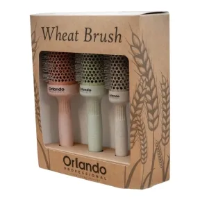 Crewe Orlando Wheat Brush - Ionic Heat Retainer Box Set