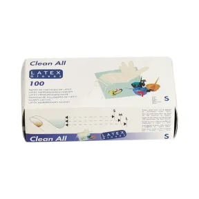 Sibel White Powder Free Latex Disposable Gloves, Large, Pack of 100