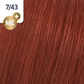 Wella Koleston Perfect ME+ Vibrant Reds 7/43 Medium Blonde Red Gold 60ml
