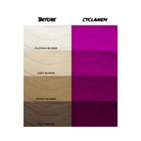 Crazy Color Semi Permanent Hair Colour Cream - Cyclamen 100ml