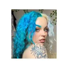 Crazy Color Semi Permanent Hair Colour Cream - Peacock Blue 100ml