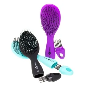 Head Jog 03 Black Oval Paddle Brush