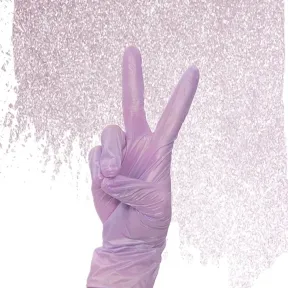 Colortrak Luminous Collection Nitrile Gloves Lilac Frost - Large