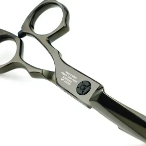 Matakki Black Ninja Professional Hair Cutting Scissor (Left Handed) - 6 inch