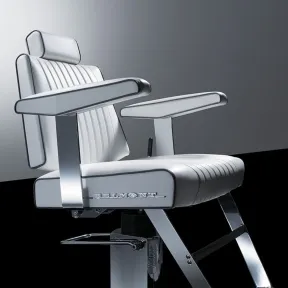Takara Belmont Dainty Barber Chair - White