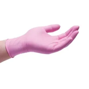 DMI Powder Free Nitrile Gloves Pink - 100 Pack